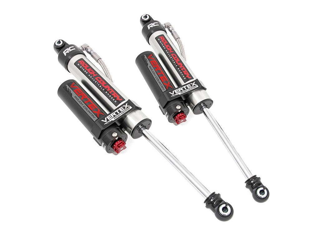 Ram 1500 2009-2018 Dodge 4wd Rough Country Adjustable Vertex Series Rear Shocks (fits w/ 0-3" Rear Lift)