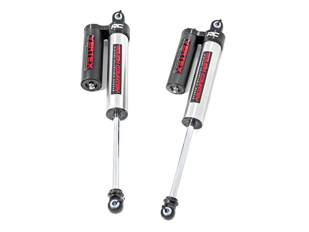 F150 2015-2024 Ford 4wd Rough Country Adjustable Vertex Series Rear Shocks (fits w/ 0-3.5" Rear Lift)