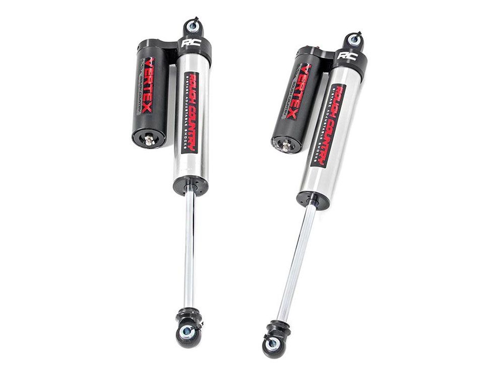 Silverado 1500 2007-2024 Chevy 2wd/4wd Rough Country Adjustable Vertex Series Rear Shocks (fits w/ 5-7.5" Rear Lift)