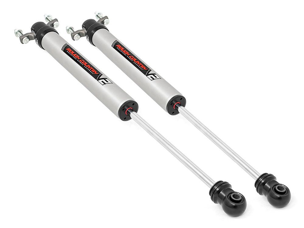 Sierra 2500HD 2011-2024 GMC 2wd/4wd Rough Country V2 Monotube Series Front Shocks (fits w/5-8" Front Lift)