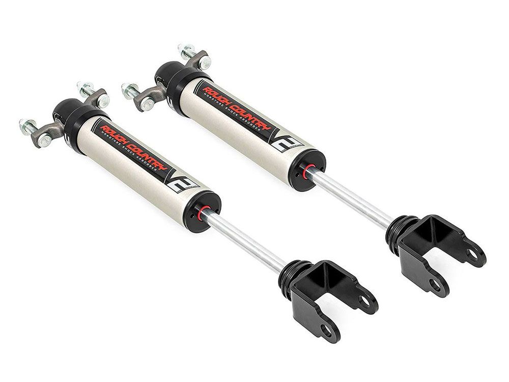 Sierra 2500HD 2011-2024 GMC 2wd/4wd Rough Country V2 Monotube Series Front Shocks (fits w/ 0-2" Front Lift)