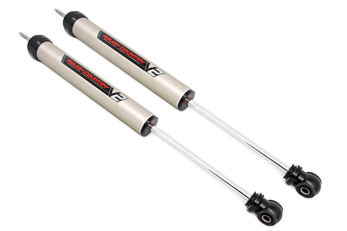 F350 1982-1985 Ford 2wd/4wd Rough Country V2 Monotube Series Front Shocks (fits w/5.5-8" Front Lift)