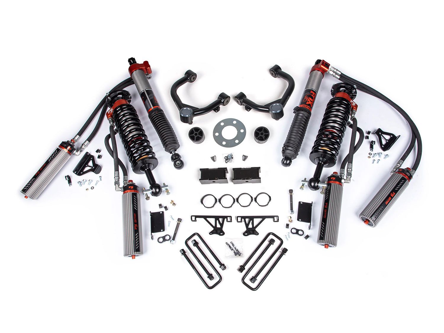1.5" 2019-2024 Chevy Silverado 1500 Trail Boss 4WD Fox 3.0 Bypass Factory Race Series Coilover Lift Kit by BDS Suspension