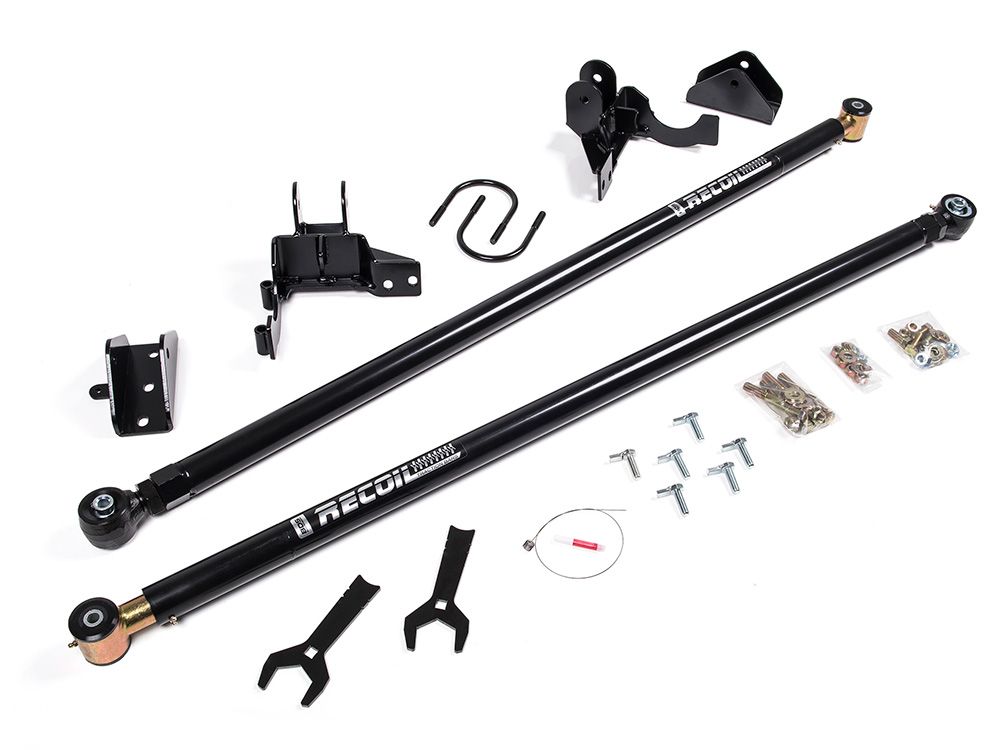 Silverado 2500HD 2001-2010 Chevy 4wd & 2wd (w/ 0-6" Lift) - Rear Recoil Traction Bar System by BDS Suspension