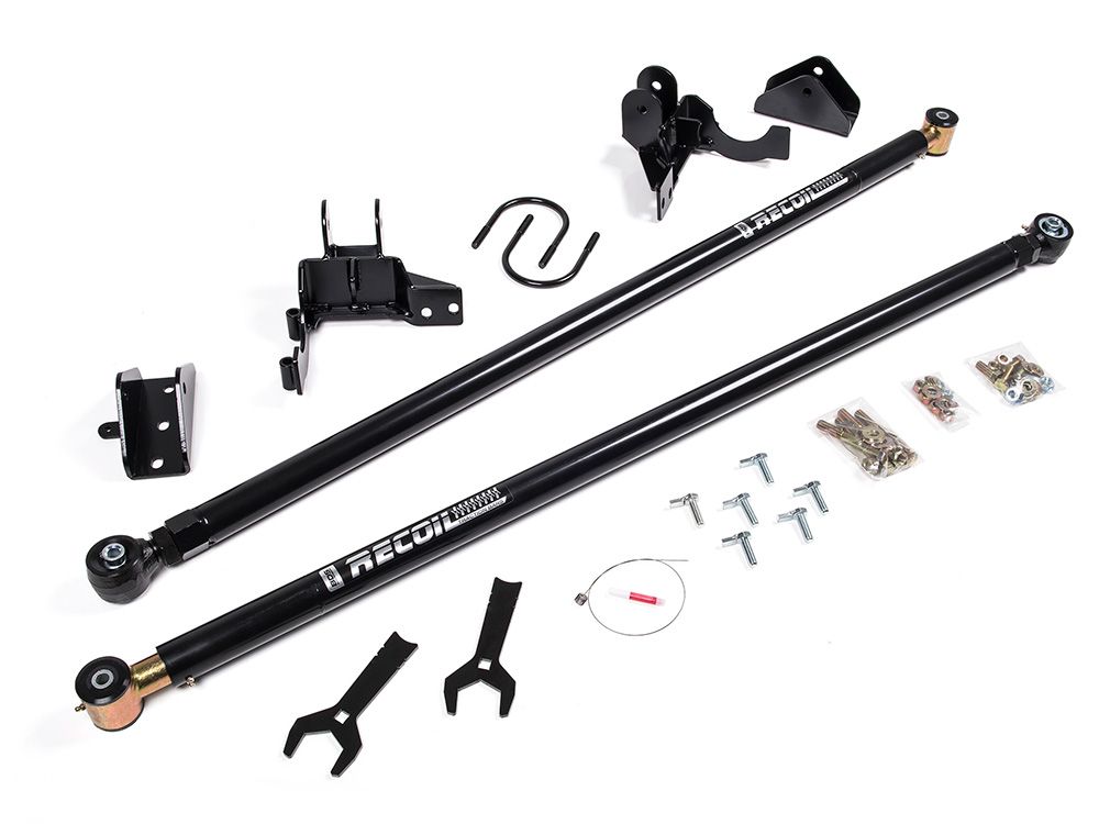 Sierra 2500HD 2001-2010 GMC 4wd & 2wd (w/ 0-6" Lift) - Rear Recoil Traction Bar System by BDS Suspension