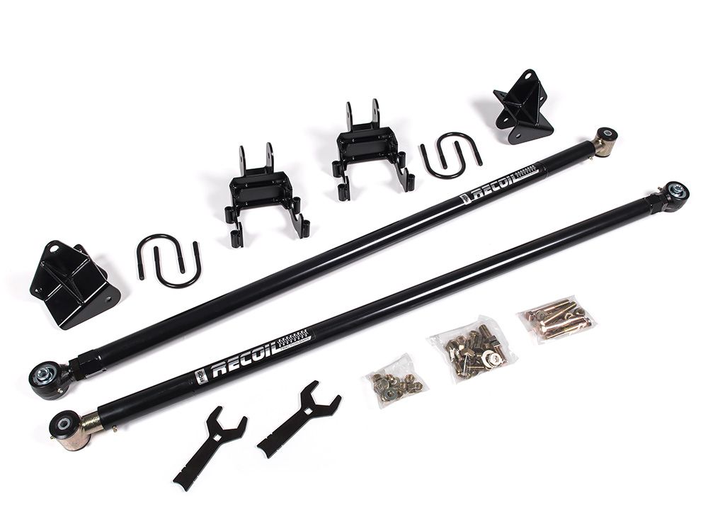 Sierra 3500 2001-2010 GMC 4wd & 2wd (w/ 0-6" Lift) - Rear Recoil Traction Bar System by BDS Suspension