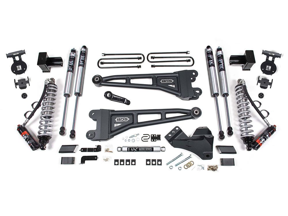 4" 2020-2021 Ford F350 4WD (Diesel / Dually Models) Fox CoilOver Performance Elite Radius Arm Lift Kit by BDS Suspension