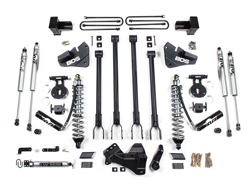 4" 2020-2022 Ford F250/F350 4WD (w/diesel engine) Fox CoilOver 4-Link Arm Lift Kit by BDS Suspension