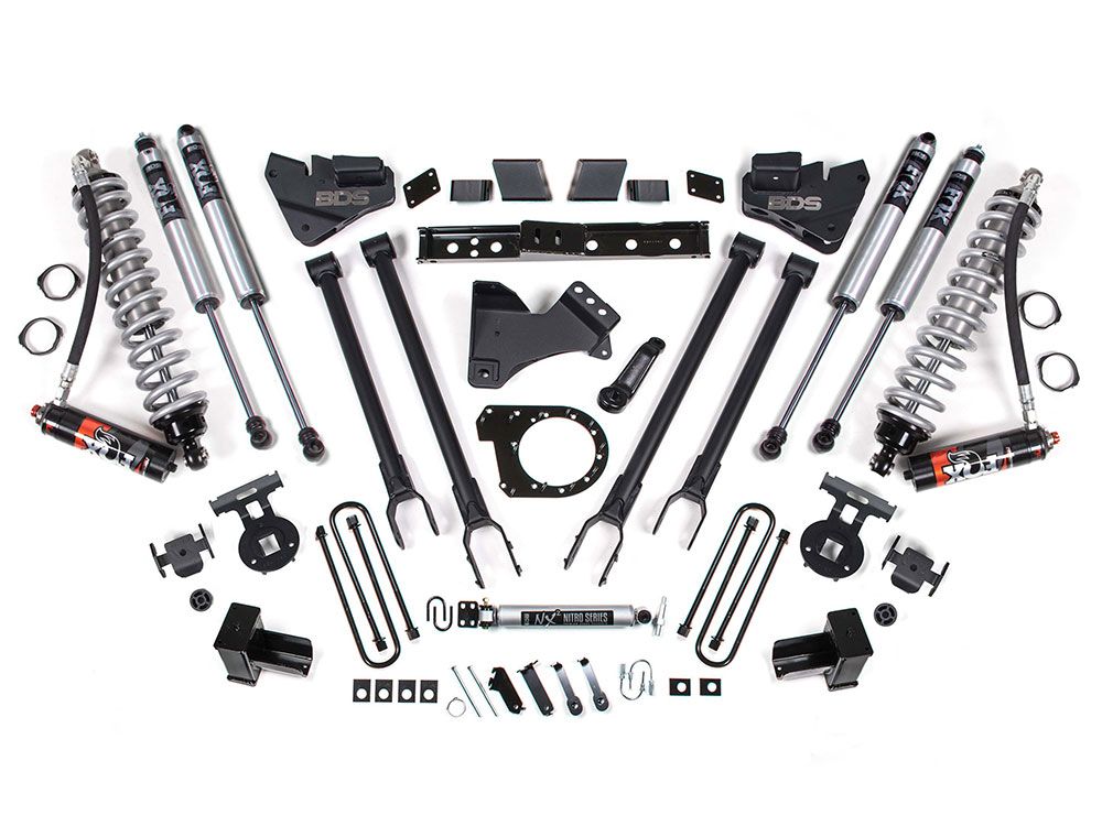 7" 2020-2022 Ford F250/F350 Super Duty 4WD (w/Diesel engine) 4-Link Fox Performance Elite Coilover Lift Kit by BDS Suspension