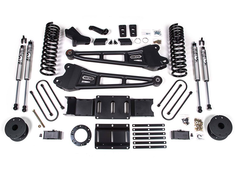 4" 2019-2023 Dodge Ram 3500 (w/Diesel Engine & Factory Rear Air-Ride) 4WD Radius Arm Lift Kit by BDS Suspension