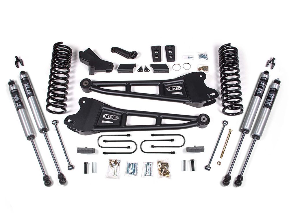 4" 2013-2018 Dodge Ram 3500 (w/o Factory Rear Air-Ride) 4WD Radius Arm Lift Kit by BDS Suspension