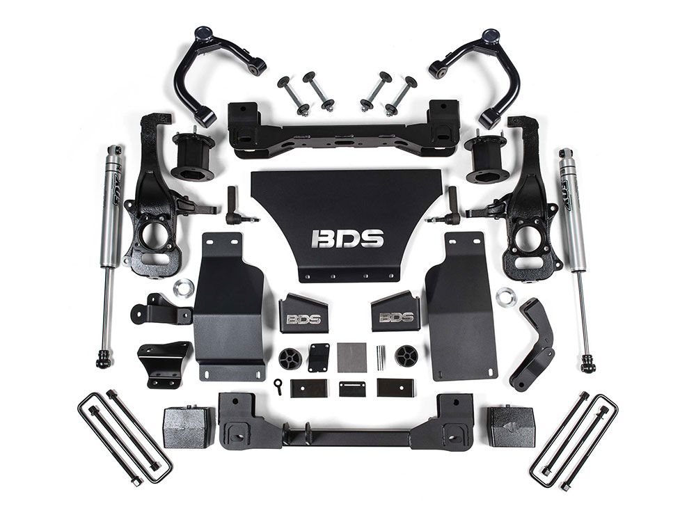 4" 2019-2024 GMC Sierra 1500 AT4 4WD (with diesel engine) Lift Kit by BDS Suspension