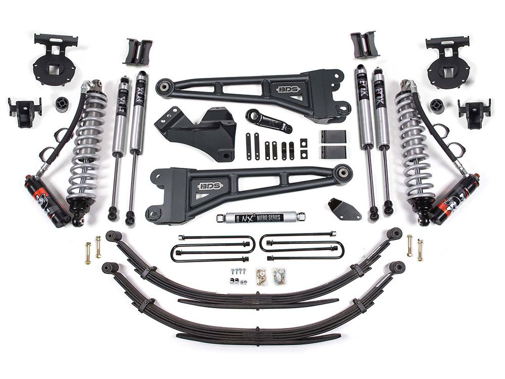 6" 2008-2010 Ford F250/F350 4WD (w/Diesel engine) Fox Performance Elite Coilover Radius Arm Lift Kit by BDS Suspension