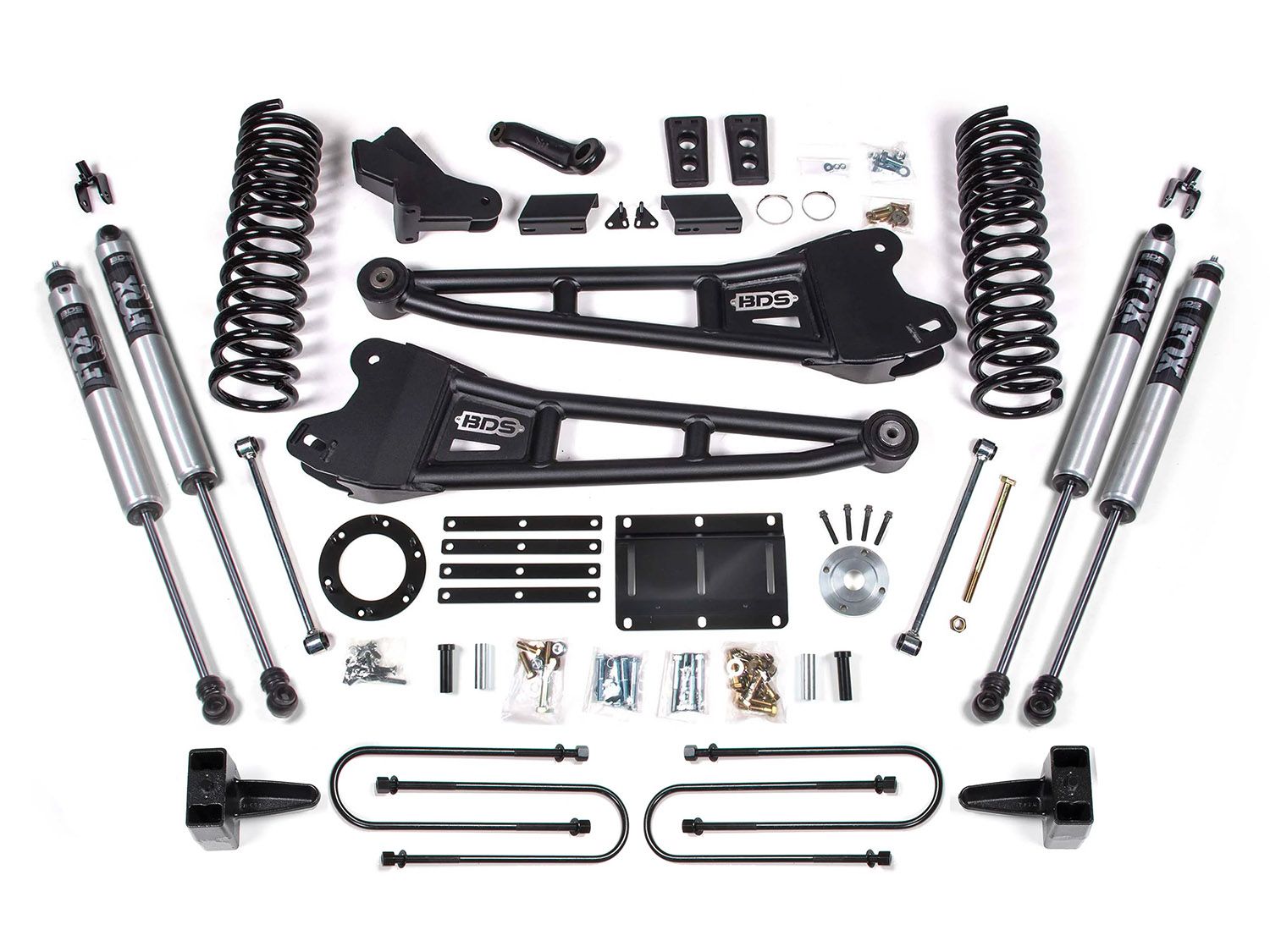6" 2013-2018 Dodge Ram 3500 (w/Diesel Engine & w/o Factory Rear Air-Ride) 4WD Radius Arm Lift Kit by BDS Suspension