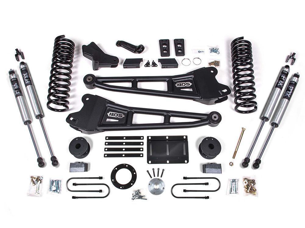 5.5" 2013-2018 Dodge Ram 3500 (w/Gas Engine & Factory Rear Air-Ride) 4WD Radius Arm Lift Kit by BDS Suspension