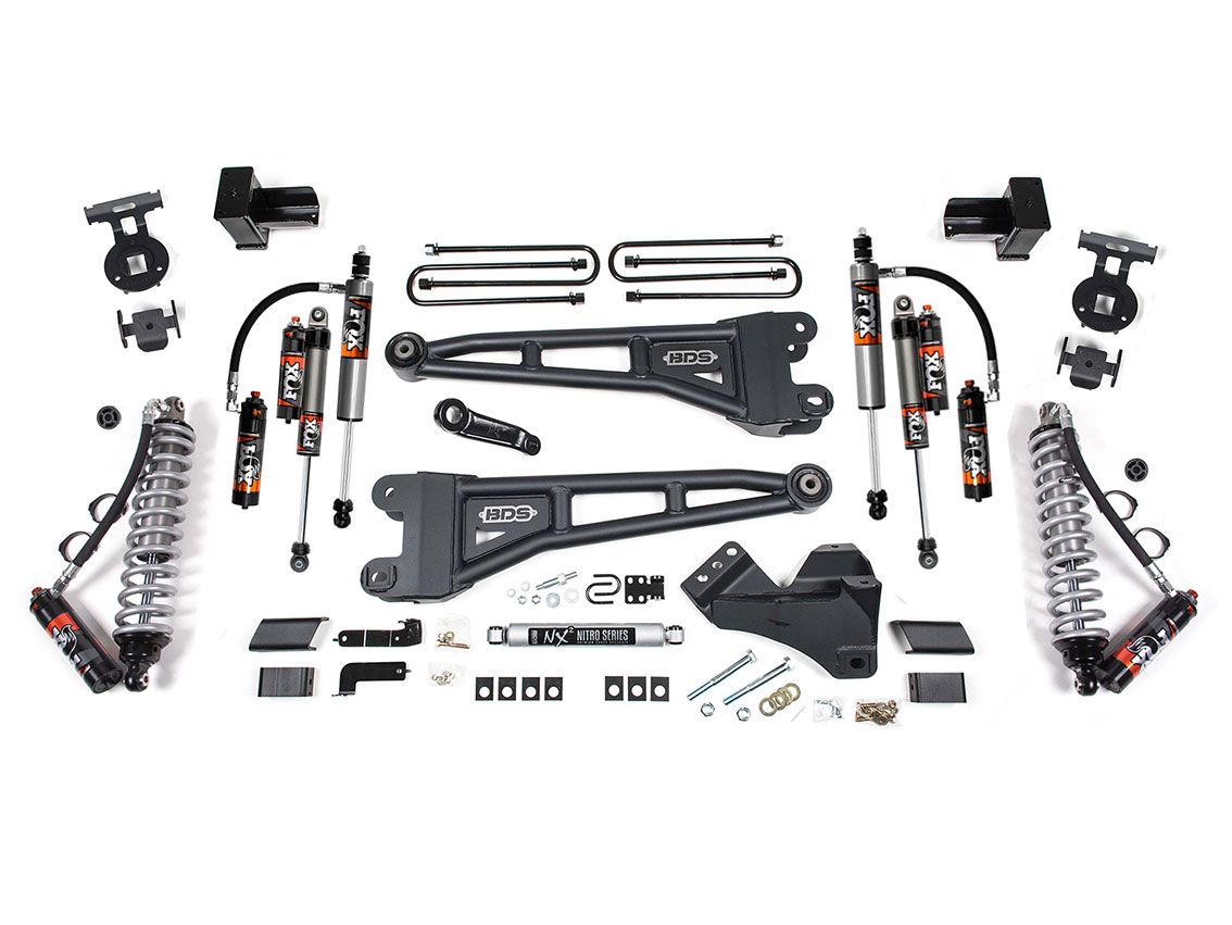 5" 2023-2024 Ford F250/F350 4WD (w/diesel engine) Fox Performance Elite CoilOver Radius Arm Lift Kit by BDS Suspension
