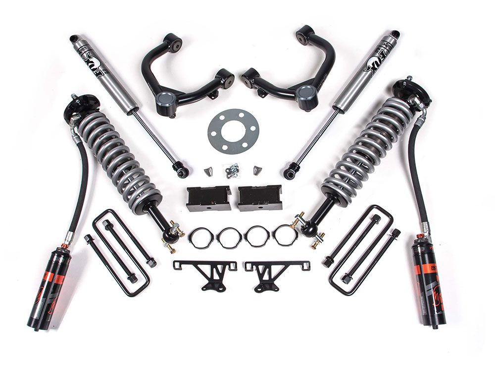 3.5" 2019-2024 Chevy Silverado 1500 4WD Fox 2.5 Performance Elite Coilover Lift Kit by BDS Suspension