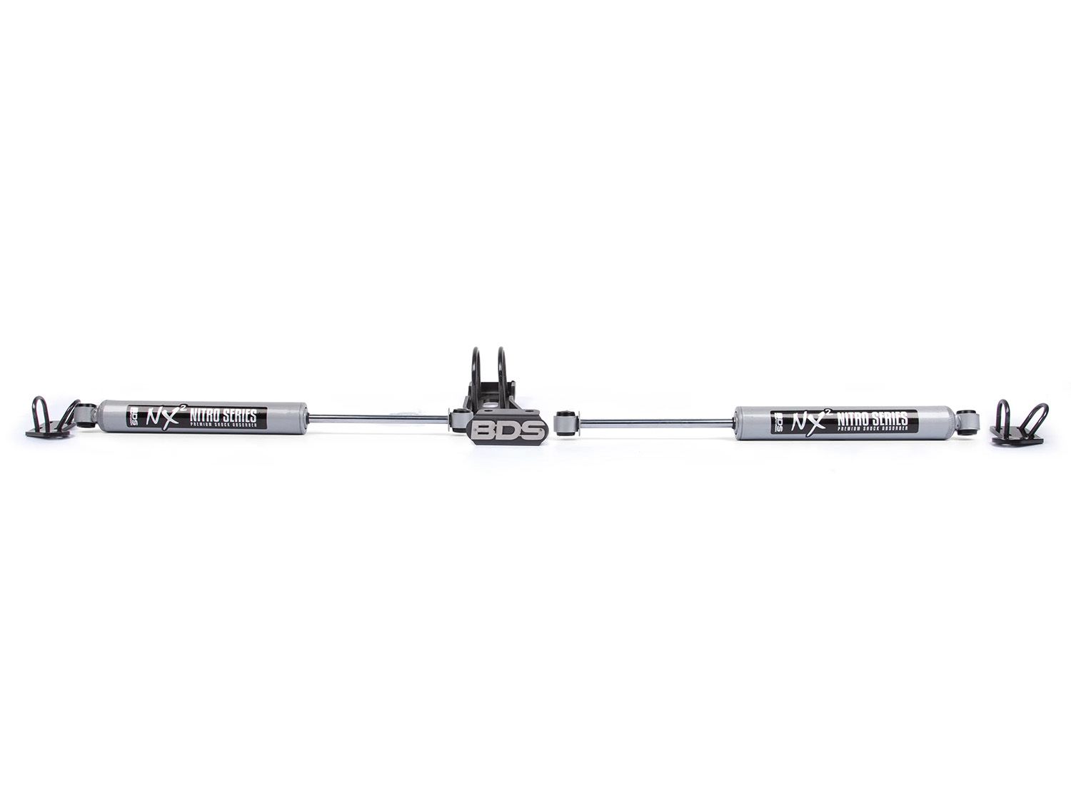 Suburban 1/2 & 3/4 ton 1969-1991 GMC 4WD - BDS NX2 Dual Steering Stabilizer (in-line style) by BDS