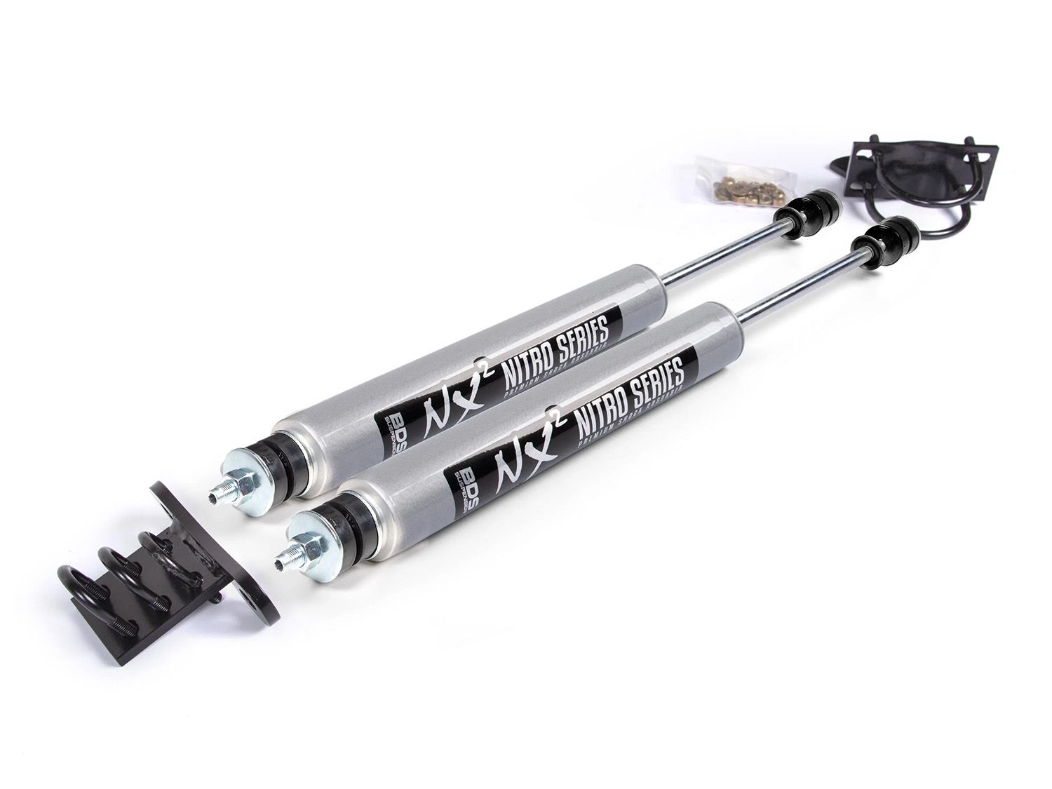 Suburban 1/2 ton & 3/4 ton 1971-1991 GMC 4WD - BDS NX2 Dual Steering Stabilizer (stacked style) by BDS