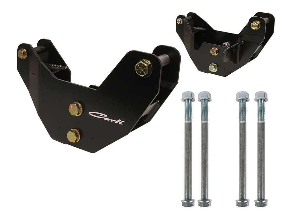 Ram 2500 / Ram 3500 2019-2024 Dodge 4WD (w/2.5-4" of Lift) Radius Arm Drop Brackets (w/Extended Crossmember Bolts) by Carli Suspension