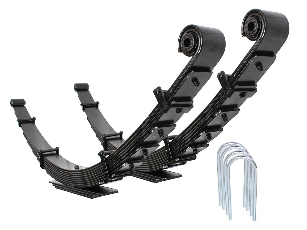 F250 / F350 2005-2007 Ford 4WD (w/3.5" axle tube) 1" HD +1,000 lbs Full Progressive Rear Leaf Spring Kit by Carli Suspension