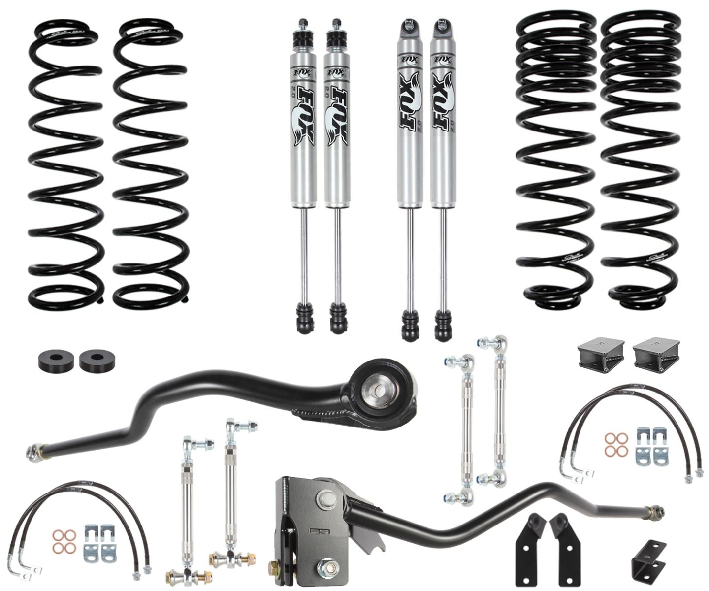 3" 2007-2017 Jeep Wrangler JKU 4wd Commuter Lift System by Carli Suspension