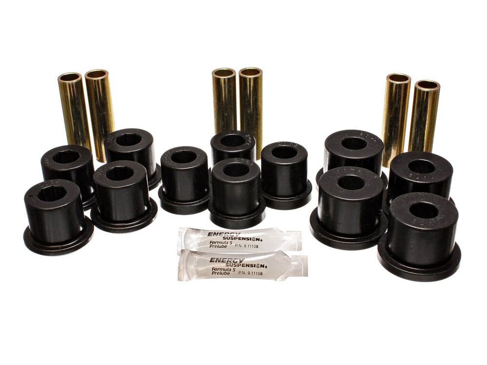 Pickup 3/4 & 1 ton 1981-1987 Chevy/GMC 2WD Rear Spring and 1-3/8" OD / 1.75" Main Eye Shackle Bushing Kit by Energy Suspension