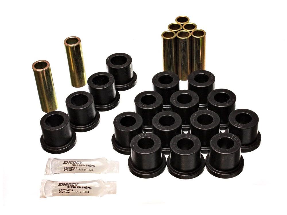 F250 1968-1972 Ford 2WD w/ 3 Bushing Shackle Rear Spring and Shackle Bushing Kit by Energy Suspension