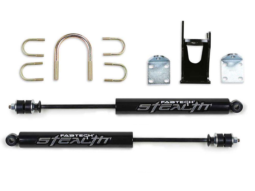 F250/F350 2005-2023 Ford w/4-6" Lift 4WD Dual Steering Stabilizer Kit by Fabtech