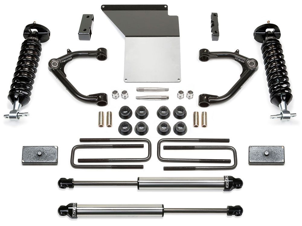 4" 2014-2018 Chevy Silverado 1500 4wd (w/cast steel factory arms) CoilOver Lift Kit w/ DirtLogics by Fabtech