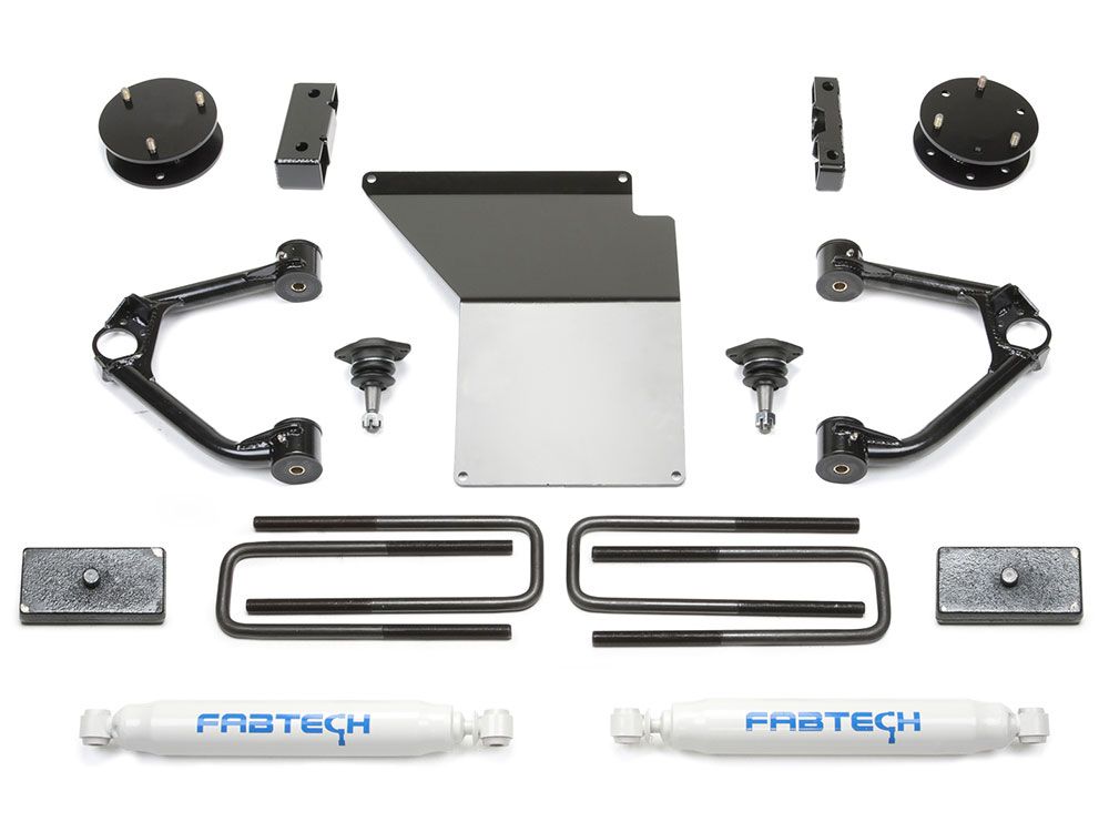 4" 2014-2018 Chevy Silverado 1500 4WD (w/aluminum or stamped steel factory arms) Budget Lift Kit by Fabtech