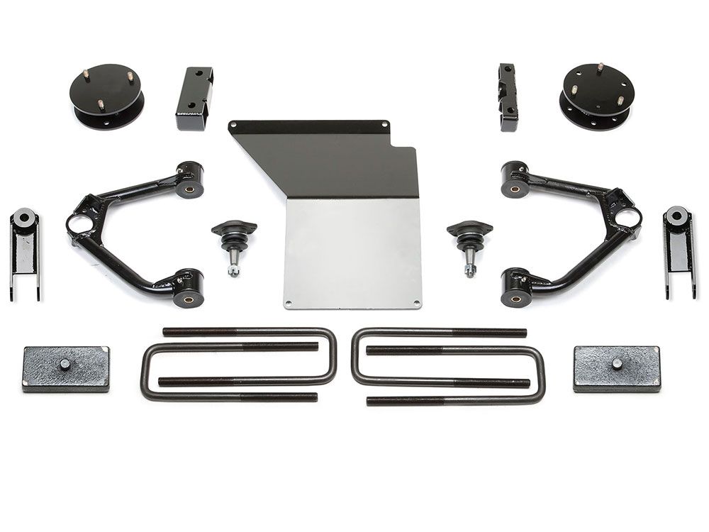4" 2014-2018 GMC Denali 1500 4WD (w/aluminum or stamped steel factory arms) Budget Lift Kit by Fabtech