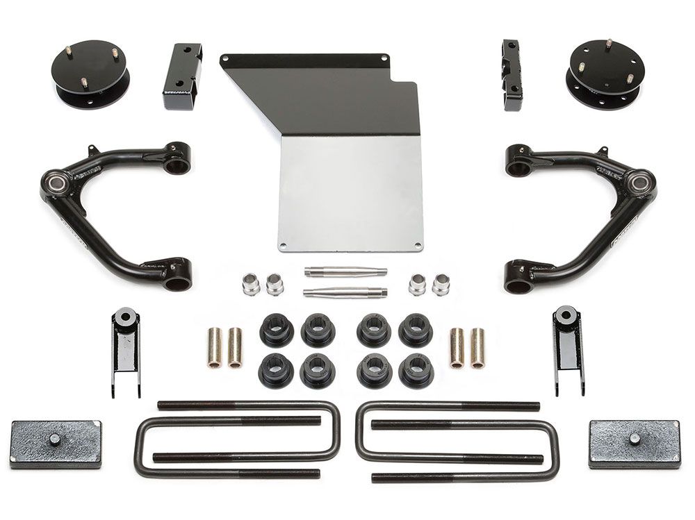 4" 2014-2018 GMC Denali 1500 4WD (w/cast steel factory arms) Uniball UCA Lift Kit by Fabtech