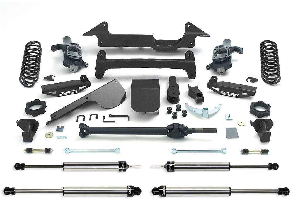 6" 2003-2008 Hummer H2 SUV / SUT 4wd (w/factory rear coil springs) Lift Kit by Fabtech