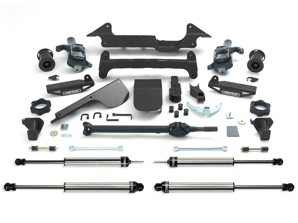 6" 2003-2005 Hummer H2 SUV / SUT 4wd (w/ factory rear air bags) Lift Kit by Fabtech