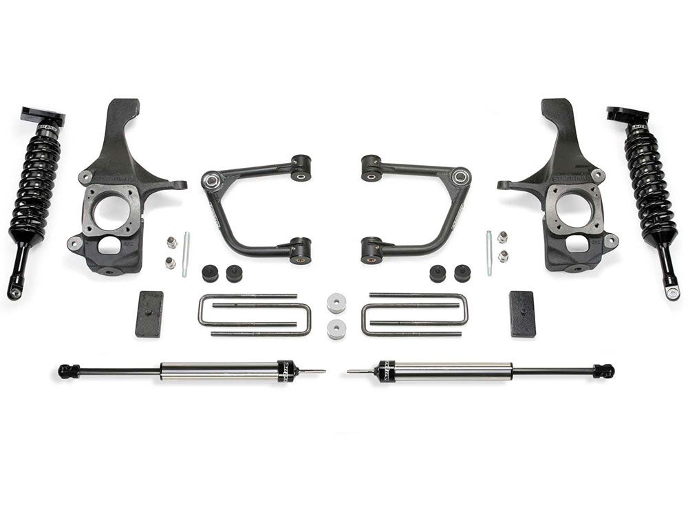 4" 2007-2015 Toyota Tundra Uniball Lift Kit w/ DirtLogic Shocks by Fabtech