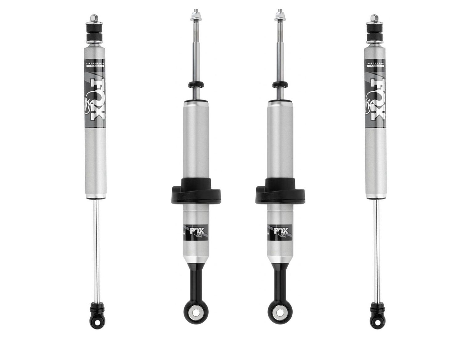 2005-2015 Toyota Tacoma 4WD Fox 2.0 Snap Ring Coil-Over Shocks (0-2" Front Lift / Set of 4)