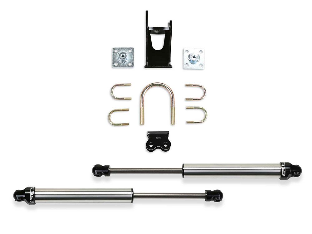 F250/F350 2005-2022 Ford (w/4-6" Lift) 4WD Dual Steering Stabilizer Kit by Fabtech
