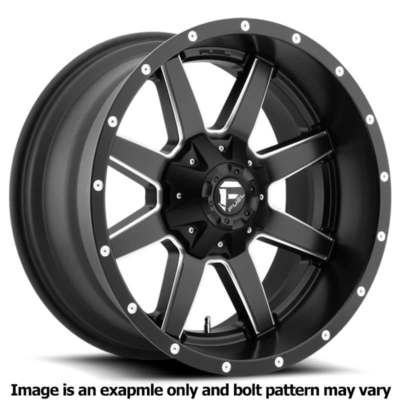 Maverick Series D538 Matte Black Milled Wheel D53822001757 by Fuel