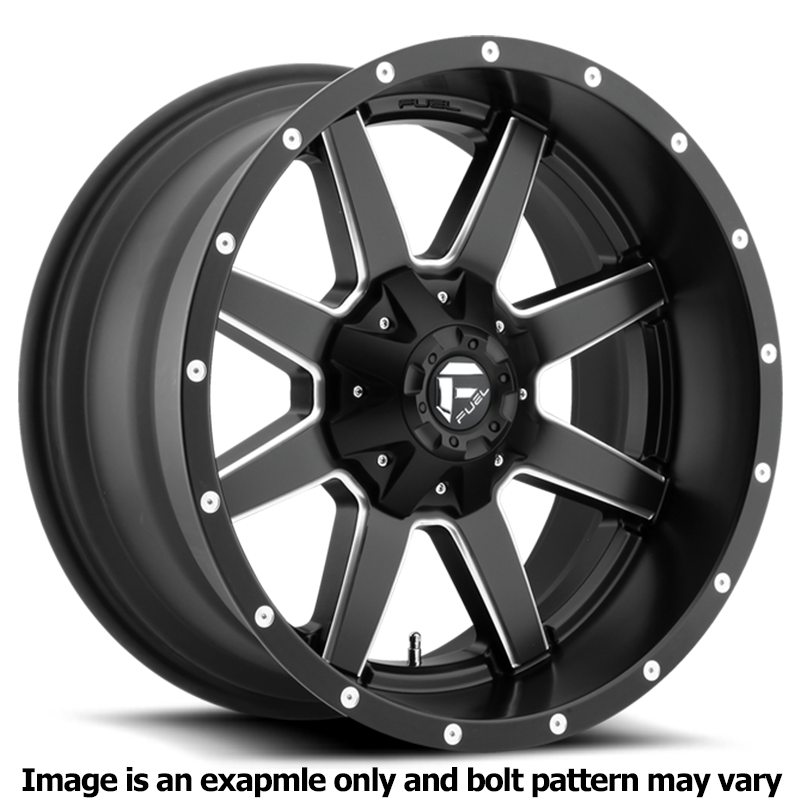 Maverick Series D538 Matte Black Milled Wheel D53820009845 by Fuel