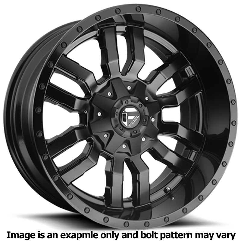 Sledge Series D596 Gloss Black Wheel D59617907045 by Fuel