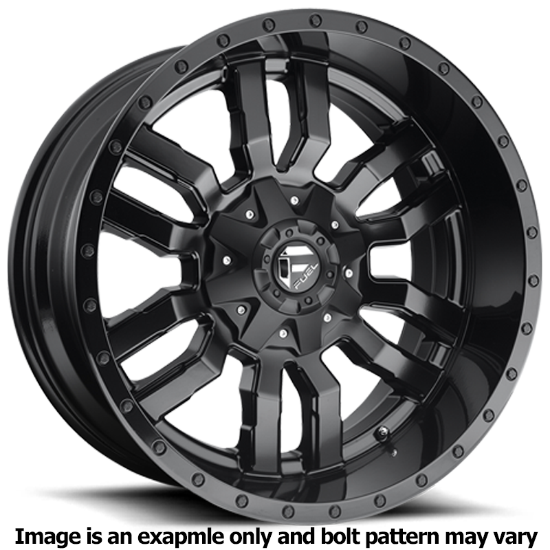 Sledge Series D596 Matte Black Wheel D59620901750 by Fuel