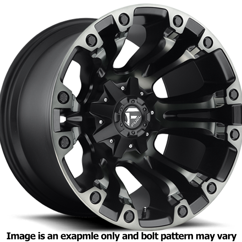 Vapor Series D569 Matte Black/Machined Wheel D56922209847 by Fuel
