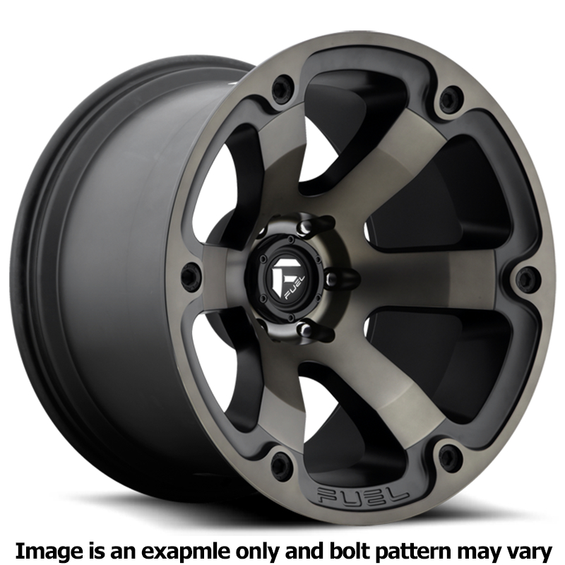 Beast Series D564 Matte Black/Machined Wheel D56420901857 by Fuel