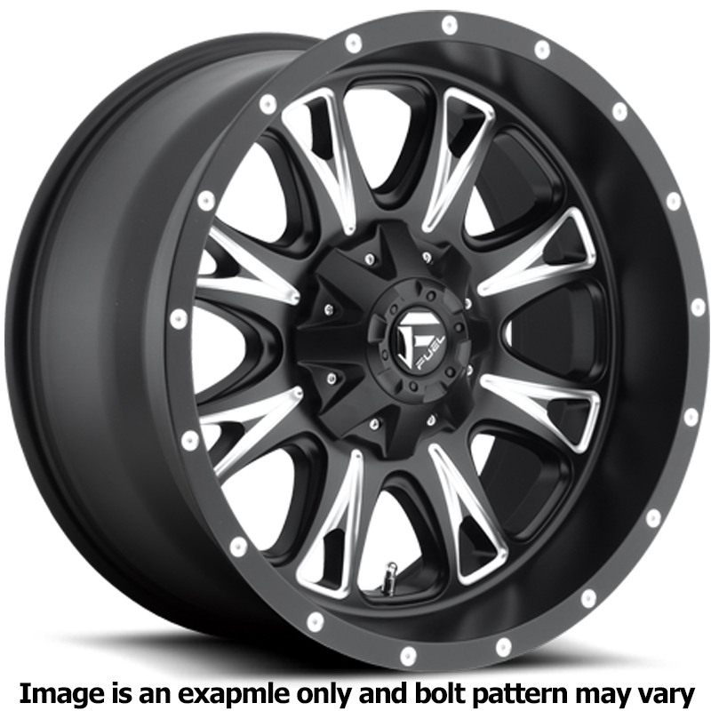 Throttle Series D513 Gloss Black Milled Wheel D513176592f by Fuel