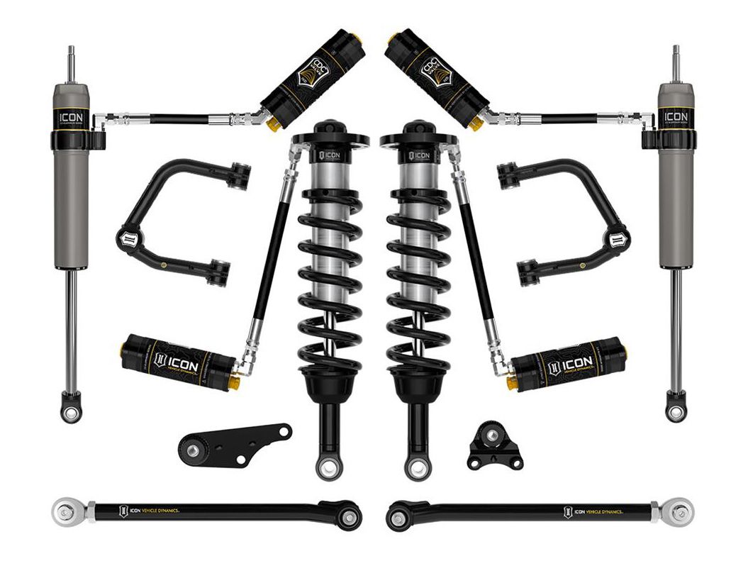 1.25-3" 2024 Toyota Tacoma 4wd Coilover Lift Kit (w/Tubular Upper Control Arms) by ICON Vehicle Dynamics - Stage 8