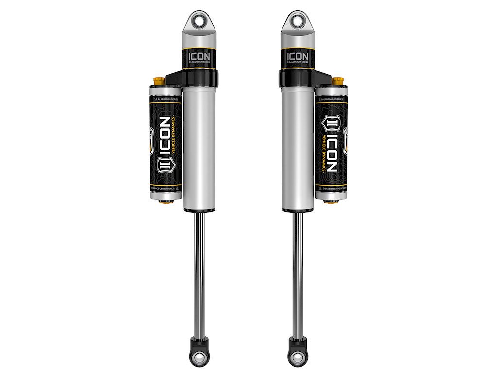 Silverado 1500 2007-2018 Chevy 4wd - Icon REAR 2.5 CDCV Piggyback Resi Shocks (fits with 4" Rear Lift) - Pair