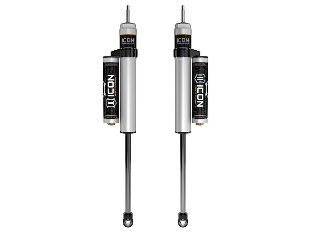 F250/F350 2005-2023 Ford 4wd - Icon FRONT 2.5 CDCV Piggyback Resi Shocks (fits with 7" Front Lift) - Pair