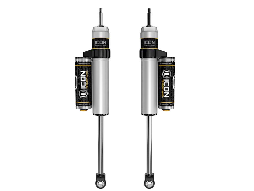 Silverado 2500HD/3500 2001-2010 Chevy 4wd & 2wd - Icon FRONT 2.5 Piggyback Resi Shocks (fits with 0-2.5" Front Lift) - Pair