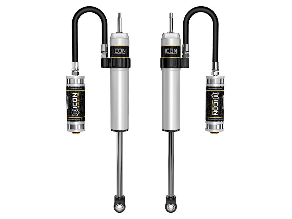 Ram 2500 2014-2022 Dodge 4wd - Icon FRONT 2.5 Remote Resi Shocks (fits with 2.5" Front Lift) - Pair